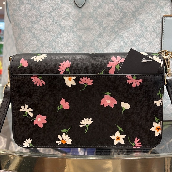 Kate Spade Madison Floral Waltz Small Flap Crossbody
Black Multi 
NWT - Picture 7 of 16